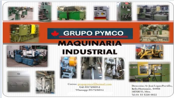 VENTA DE MAQUINARIA INDUSTRIAL 